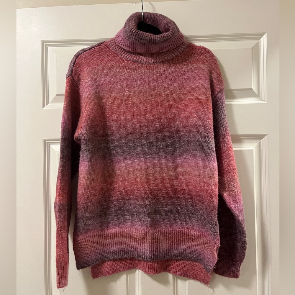 Allie Rose Ombré Turtleneck Sweater